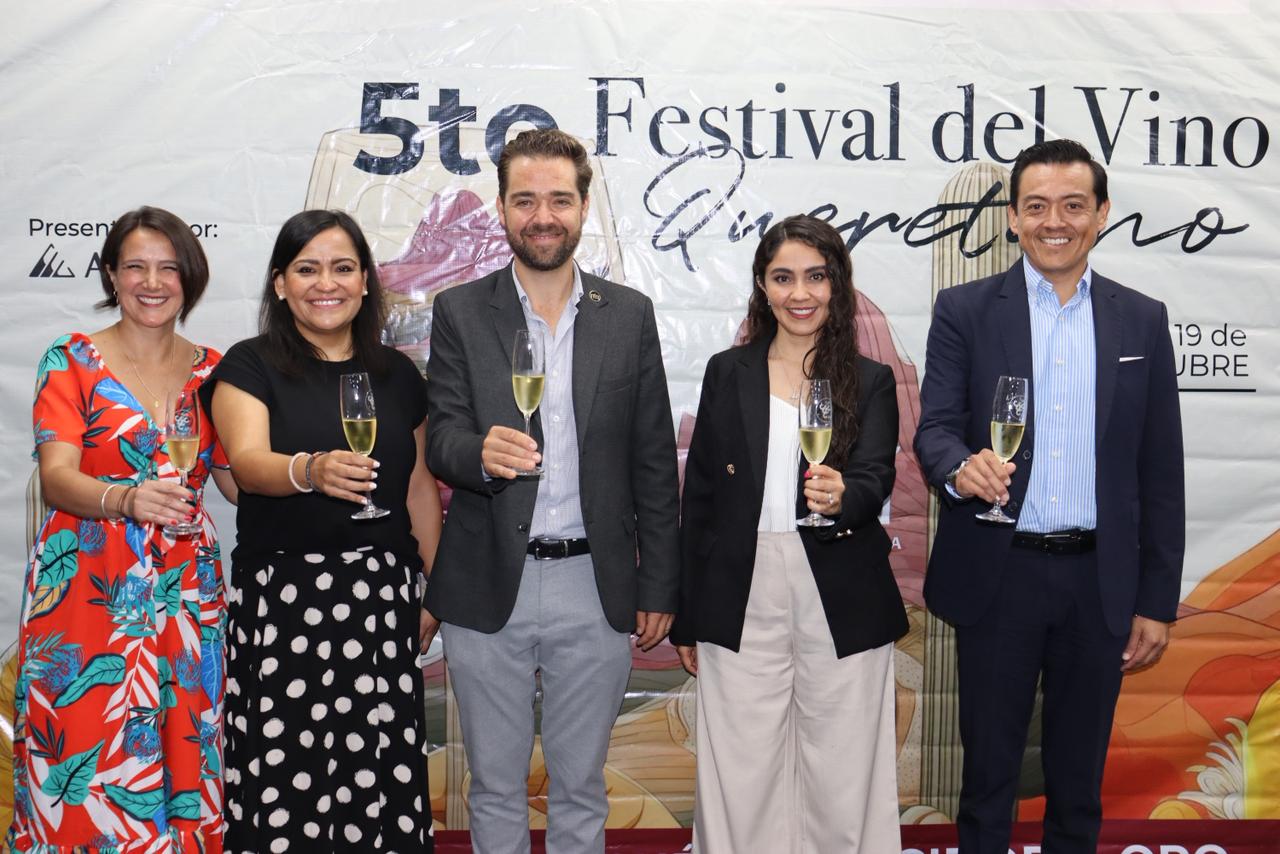 Presentan la Quinta edición del Festival del Vino Queretano