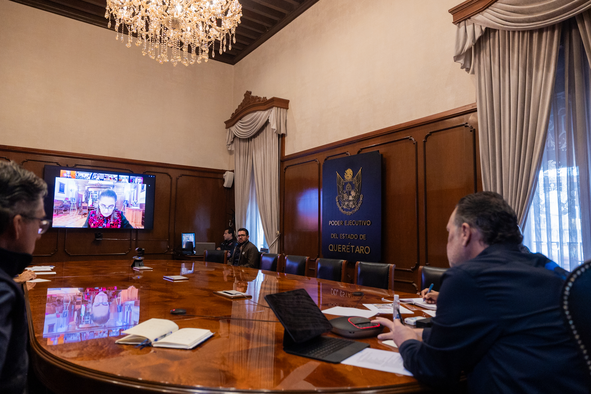 Participa Gobernador en reunión con la Presidenta Claudia Sheinbaum por afectaciones de lluvias