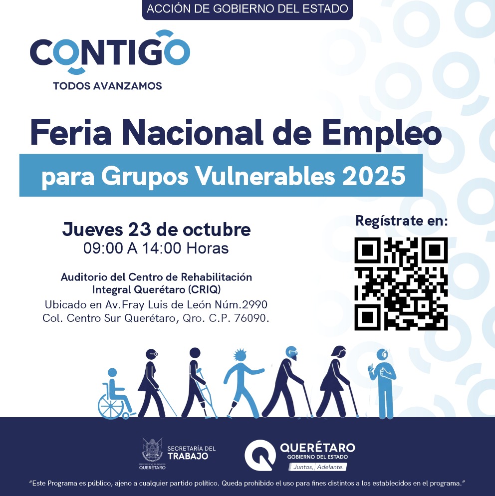 Impulsa ST la inclusión laboral con la Feria Nacional de Empleo para Grupos Vulnerables 2025