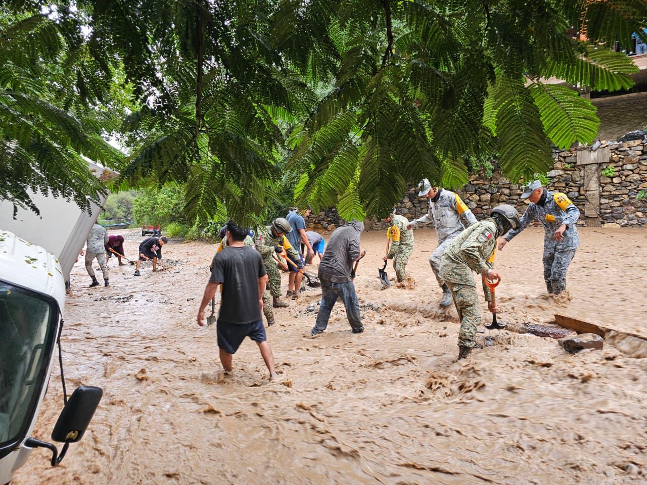 Ejército Mexicano y Guardia Nacional aplican Plan DN-III-E en la Sierra Gorda del estado de Querétaro.