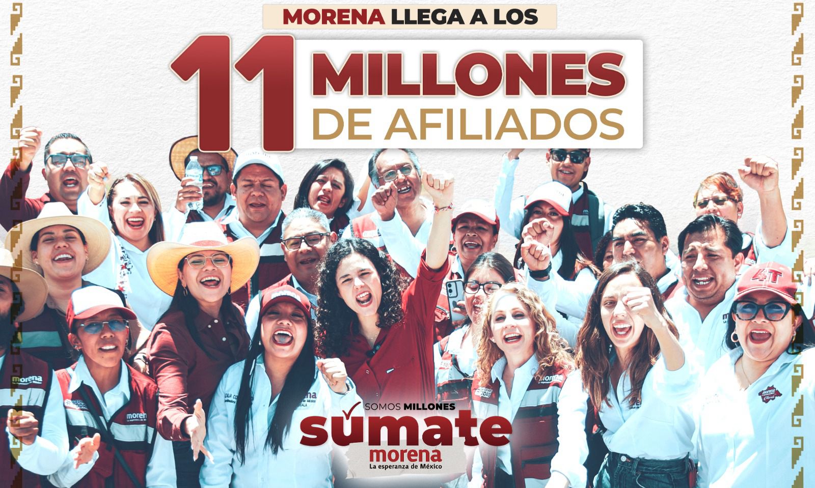 Presume Morena superar los 11 millones de afiliados a Nivel Nacional.