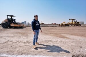 Informa Felifer Macías inicio de la unidad deportiva de la UAQ Campus Aeropuerto