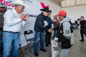 Entregan 479 toneladas de maíz a mil 310 productores en El Marqués.