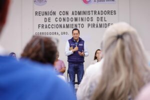 Chepe Guerrero se reúne con vecinos de Pirámides para atender temas de servicios y prevención de inundaciones