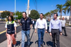 Supervisa Gobernador rehabilitación de Avenida Candiles