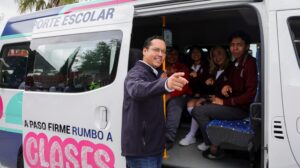 Destaca Chepe Guerrero Transporte Escolar Gratuito para más de 617 estudiantes de Corregidora.